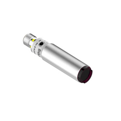 Cylindric photoelectric sensor series M18 Connector/Nickled brass housing