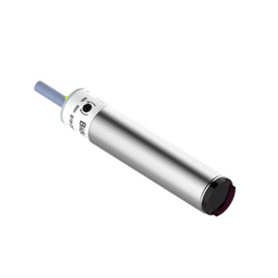 Cylindric photoelectric sensor series M18 Pre-wired/nicled brass