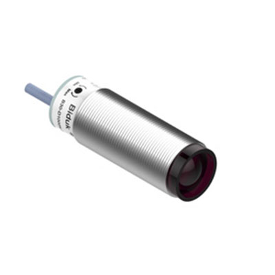 Cylindric photoelectric sensor series M30 Pre-wired/Nickled brass housing