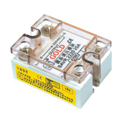 Solid state voltage control relay with external variable
